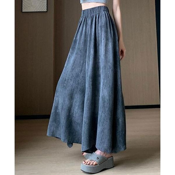 ワイドパンツ パンツ マーブルフレアパンツ レディース