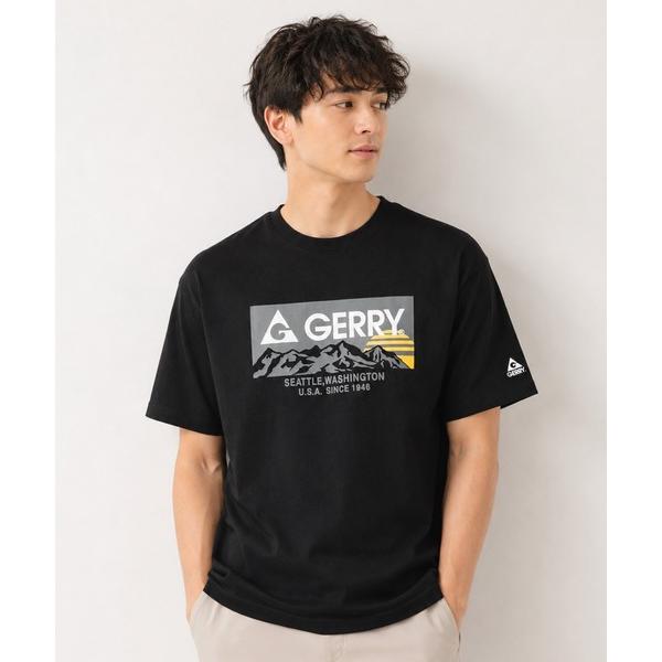 tシャツ GERRY ジェリー メンズ半袖Tシャツ デザインロゴ ラバープリント メンズ レディース