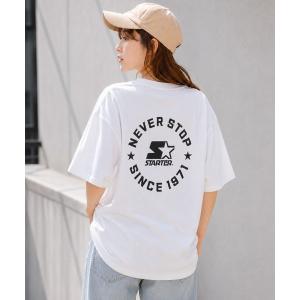 tシャツ STARTER スターター メンズ半袖Tシャツ デザインロゴ バックプリント メンズ レディース