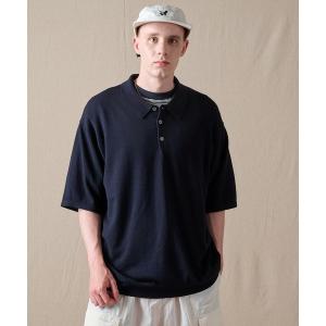 ポロシャツ 半袖 men's FUDGE×Eddie Bauer ウールニットポロシャツ メンズ レディース