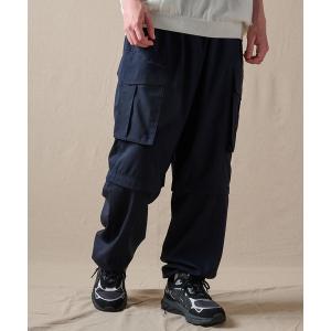 ワイドパンツ カーゴパンツ men's FUDGE×Eddie Bauer ジップオフパンツ メンズ レディース