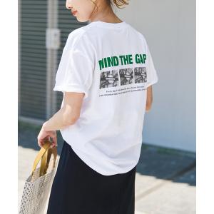 tシャツ 半袖 「追加」バックフォトプリントT レディース