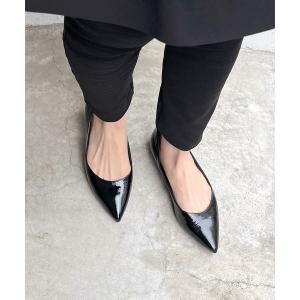 パンプス ポインテッドフラットシューズ