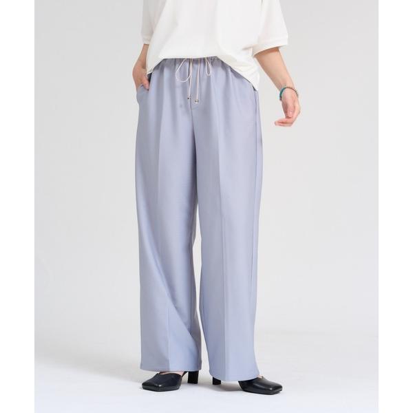 ワイドパンツ パンツ 「接触冷感/吸汗/速乾/洗濯機洗い可」「伸洗シリーズ」スーパーもちのびeasy...
