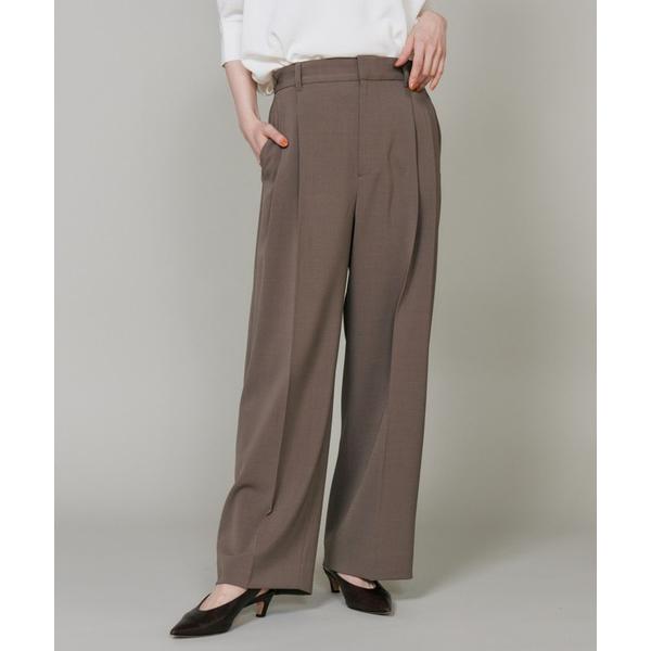 ワイドパンツ パンツ タックワイドパンツ レディース