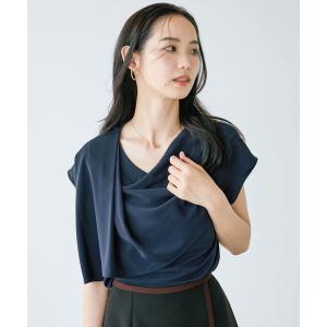 ブラウス シャツ 夏 ドレープブラウス/1032185 レディース