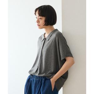ニット セーター 「natural by clip」12ゲージＣＭＯ襟付きカーディガン レディース