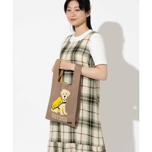 トートバッグ 日本補助犬協会コラボ 限定 ニットトートバッグ 大きめマルシェサイズ レディース メンズ
