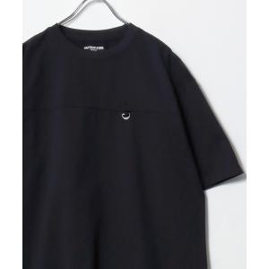 tシャツ 2026SS CAPTAIN STAG/キャプテンスタッグ 吸水速乾 軽量 UVカット ストレッチ ワンポイント刺繍 ドットメッシュ半袖Tシャツ  レディース メンズ