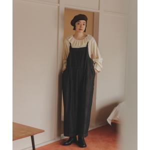 サロペット オーバーオール 「natural by clip」デニムクロプトサロペット レディース