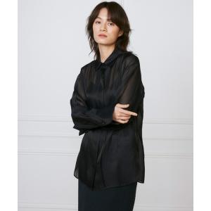 ブラウス シャツ オーガンジーシャツ「la veille by SUPERIOR CLOSET」 レディース