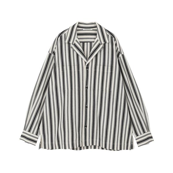 シャツ Multi stripe open collar shirt(MEN'S) メンズ