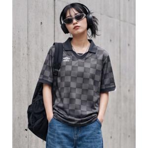 ポロシャツ 半袖 「T21」「umbro/アンブロ」ALL OVER PRINT JOHNNY COLOR オールオーバー プリント ジョニー カラーシャツ UUM1UBZ3 メンズ レディース