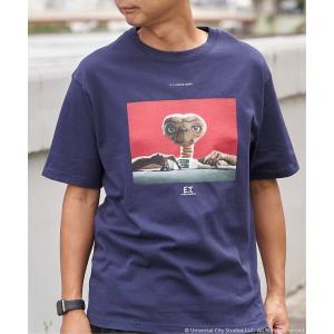 tシャツ 「 E.T. 」デザイン フォトプリントTシャツ メンズ
