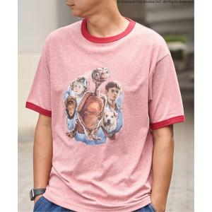 tシャツ 「 E.T. 」デザイン リンガーTシャツ メンズ
