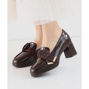 パンプス ビジューリボン厚底プラットフォームパンプス ZOZOTOWN+オフィシャルサイト限定商品