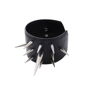 バングル STUDDED LEATHER BANGLE メンズ