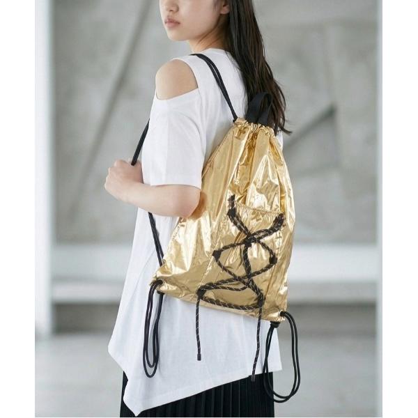 「ALWAYS GOOD TIME」 リュック ONE SIZE ゴールド レディース