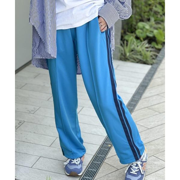 「Java」 ジャージパンツ MEDIUM ブルー レディース