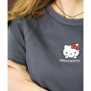 tシャツ 半袖 KITTYドロストショートスリーブちびT レディース