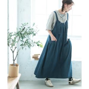 「soulberry」 サロペットスカート 4L ネイビー レディース
