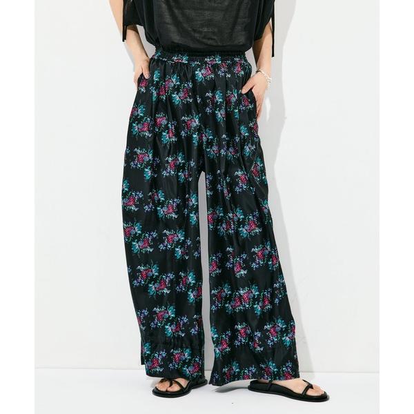 パンツ 「FUMIE=TANAKA/フミエタナカ」flower satin PA レディース