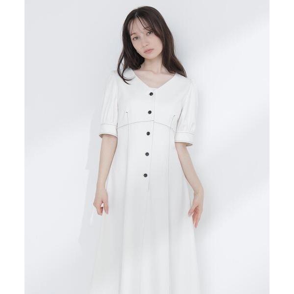 「NATURAL BEAUTY BASIC」 シャツワンピース MEDIUM ホワイト系その他 レデ...