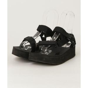 「Teva」 フラットサンダル 24cm ブラック レディース
