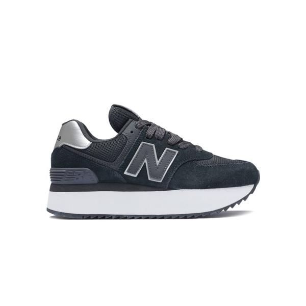 「New Balance」 ローカットスニーカー 24.0cm ブラック レディース
