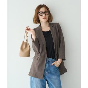 ジャケット テーラードジャケット 「UVカット」リネンライクジャケット レディース