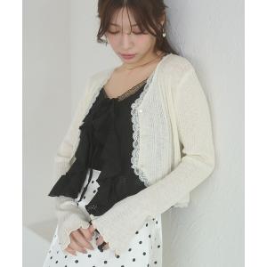 カーディガン uvカット 夏 uv cut lace cardigan / UVカットレースカーディガン レディース