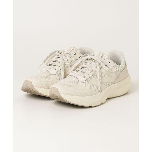 「New Balance」 ローカットスニーカー 24.0cm ベージュ レディース