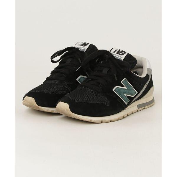 「New Balance」 ローカットスニーカー 24cm ブラック レディース