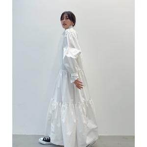 「y/m」 長袖ワンピース FREE ホワイト レディース