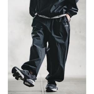 ワイドパンツ パンツ mp15195-Ripstop ＆ Stretch Nylon Wide Track Pants トラックパンツ(211-005-gla-cg) メンズ