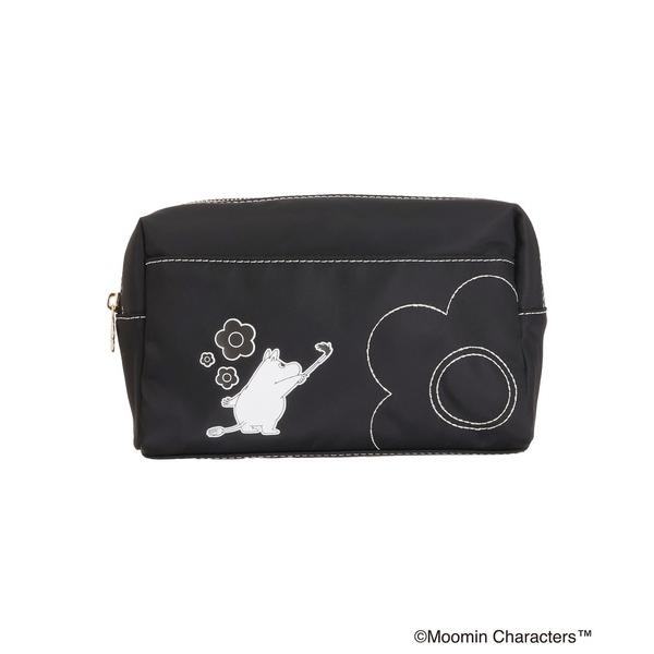 ポーチ マリークワント mary quant MOOMIN×MQナイロン スクエアポーチL レディー...