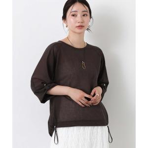 tシャツ シアー天竺ラグラン6分袖 レディース