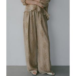 パンツ フラワーシシュウパンツ レディース