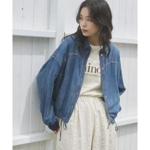 ブラウス シャツ 夏 シアーデニム シャツブルゾン レディース
