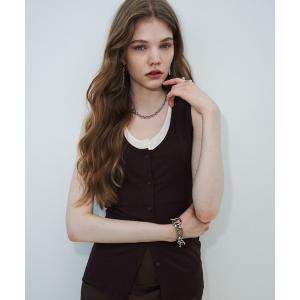 タンクトップ ノースリーブ BI-COLOR TANK/バイカラータンク レディース