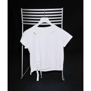 tシャツ 半袖 DAMAGE TSHIRT MINI/ダメージTシャツミニ レディース