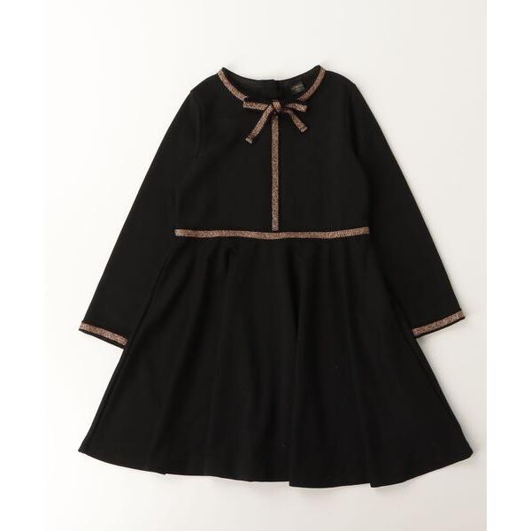 「Rora」 「KIDS」長袖ワンピース 140cm ブラック キッズ