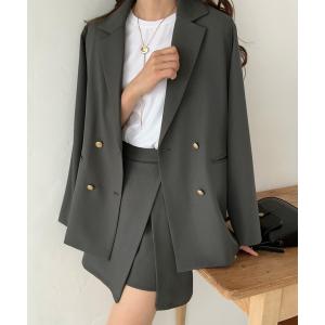 「LAUIR」 セットアップ MEDIUM チャコール レディース