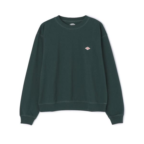 「DANTON」 長袖カットソー M ダークグリーン レディース