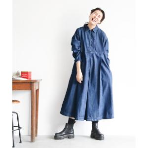 「soulberry」 長袖ワンピース L ネイビー レディース