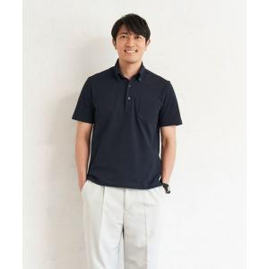 「Pitta Re:)」 半袖ポロシャツ L ネイビー メンズ