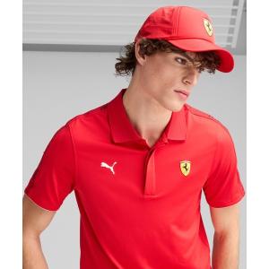 「PUMA」 メッシュキャップ「FERRARIコラボ」 フリー レッド メンズ