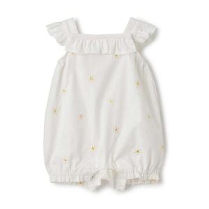 ベビー服 ロンパース デイジー刺しゅうサロペットの商品画像