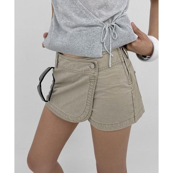 パンツ 「MADE」 ルコールラップミニスカートパンツ レディース