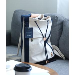 デイバック リュック FOLIAGE 岡山デニム巾着2WAYリュック レディース